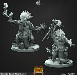 3D Printed Cast n Play Gozhoo Spirit Channelers Saurus Rovers Set 28mm 32mm D&D (Online Only)