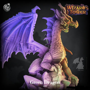 3D Printed Cast n Play Green Dragon Wizard's Tower 28 32mm D&D (Online Only)