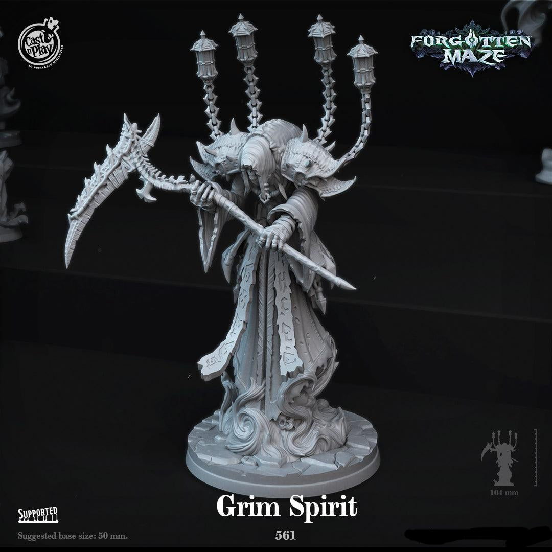 3D Printed Cast n Play Grim Spirit Forgotten Maze 28mm 32mm D&D (Online Only)