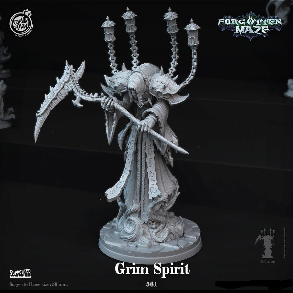 3D Printed Cast n Play Grim Spirit Forgotten Maze 28mm 32mm D&D (Online Only)