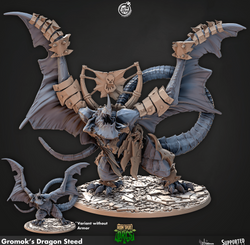 3D Printed Cast n Play Gromoks Dragon Steed Iron Skull Orcs 28mm 32mm D&D (Online Only)