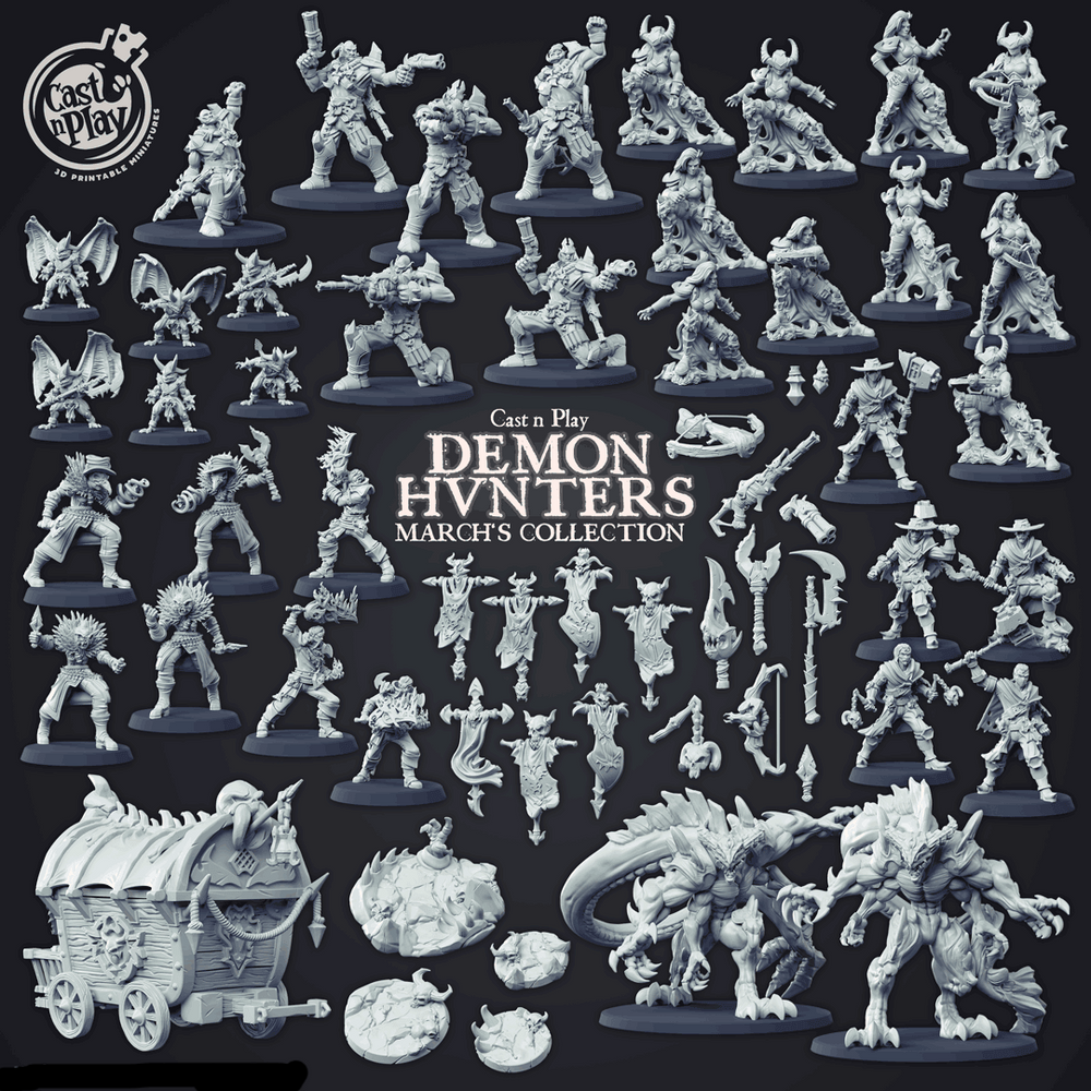 3D Printed Cast n Play Grul Hellbourne 28mm 32mm D&D (Online Only)