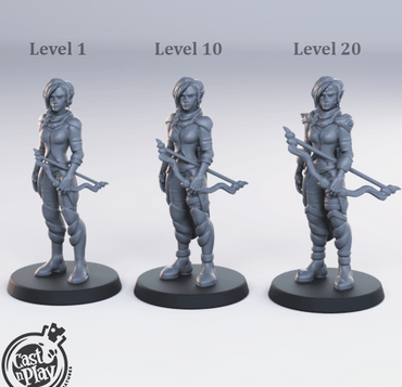 3D Printed Cast n Play - Half-Elf Ranger 28mm 32mm D&D (Online Only)