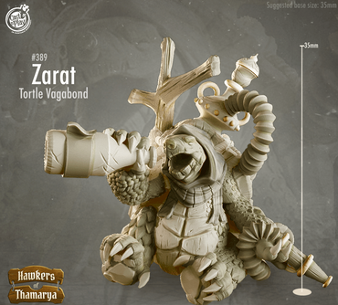 3D Printed Cast n Play Hawkers of Thamarya - Zarat Tortle Vagabond 28mm 32mm D&D (Online Only)