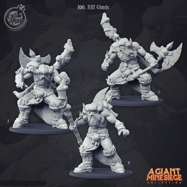 3D Printed Cast n Play Hill Giants 28mm 32mm D&D (Online Only)