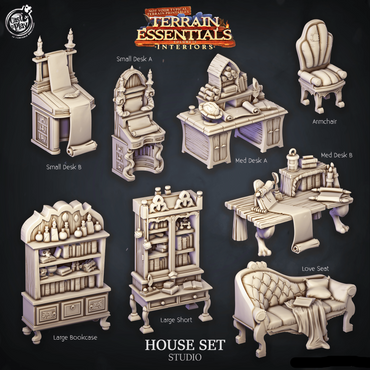 3D Printed Cast n Play House Set Studio Terrain Essentials 28mm 32mm D&D (Online Only)