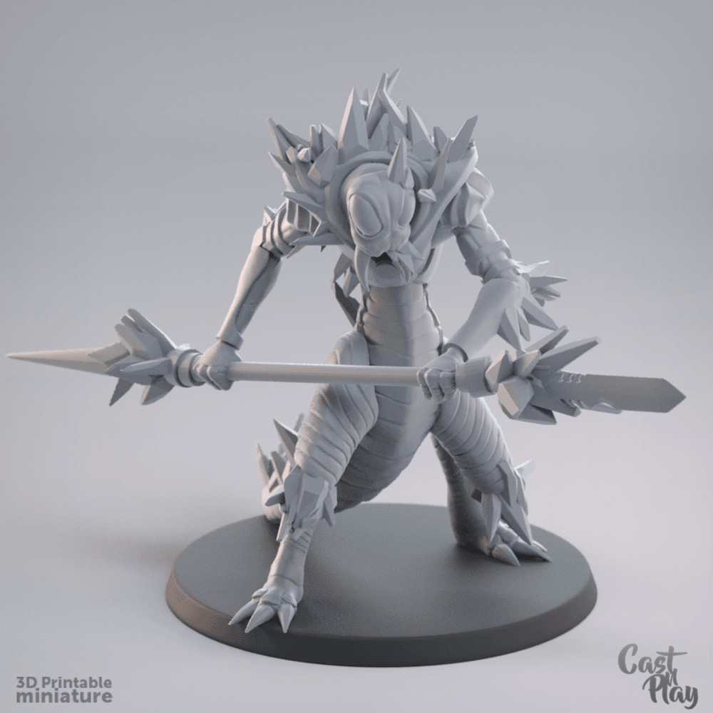 3D Printed Cast n Play - Ice Devil 28mm 32mm D&D (Online Only)