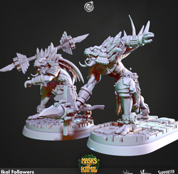 3D Printed Cast n Play Ikal Followers Masks of Kiimil 28 32mm D&D (Online Only)