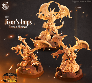 3D Printed Cast n Play Jizor's Imps Depths of Hell 28mm 32mm D&D (Online Only)