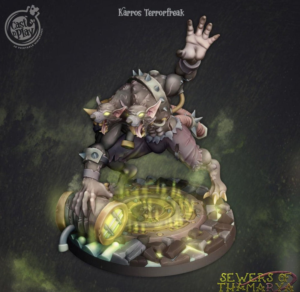3D Printed Cast n Play Karros Terrorfreak Sewers of Thamarya 28mm 32mm D&D (Online Only)