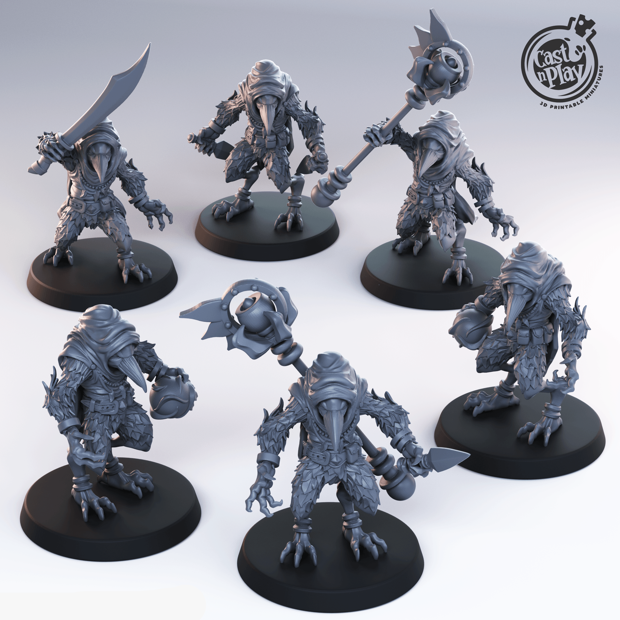 3D Printed Cast n Play Kenkus 28mm 32mm D&D (Online Only)