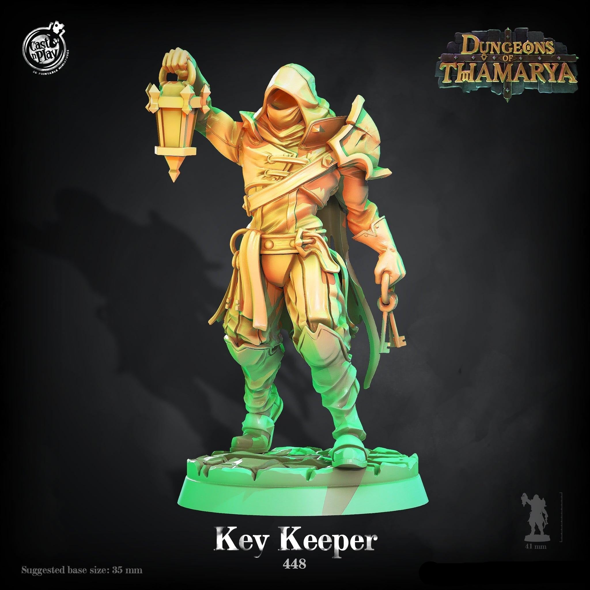 3D Printed Cast n Play Key Keeper Dungeons of Thamarya 28mm 32mm D&D (Online Only)
