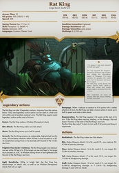 3D Printed Cast n Play King Rat Kingdom Of Thamarya 28mm 32mm D&D (Online Only)