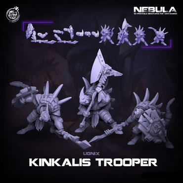 3D Printed Cast n Play Kinkalis Troopers Nebula Origins 28mm 32mm D&D (Online Only)