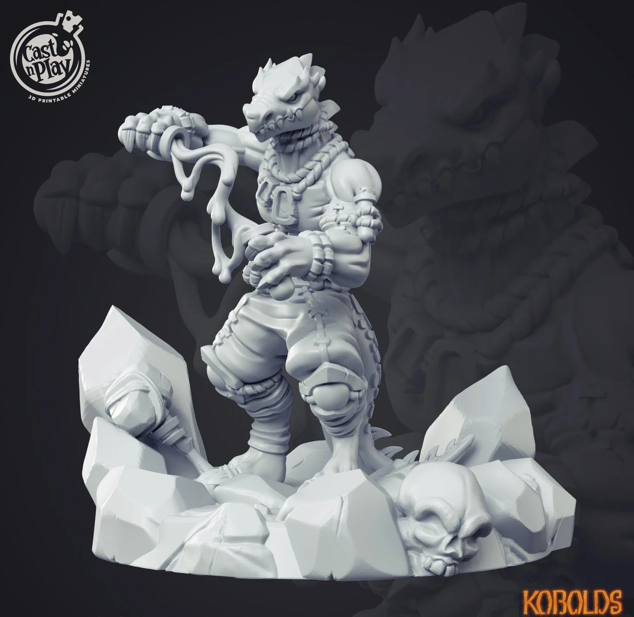 3D Printed Cast n Play Kobold Alchemist 28mm 32mm D&D (Online Only)