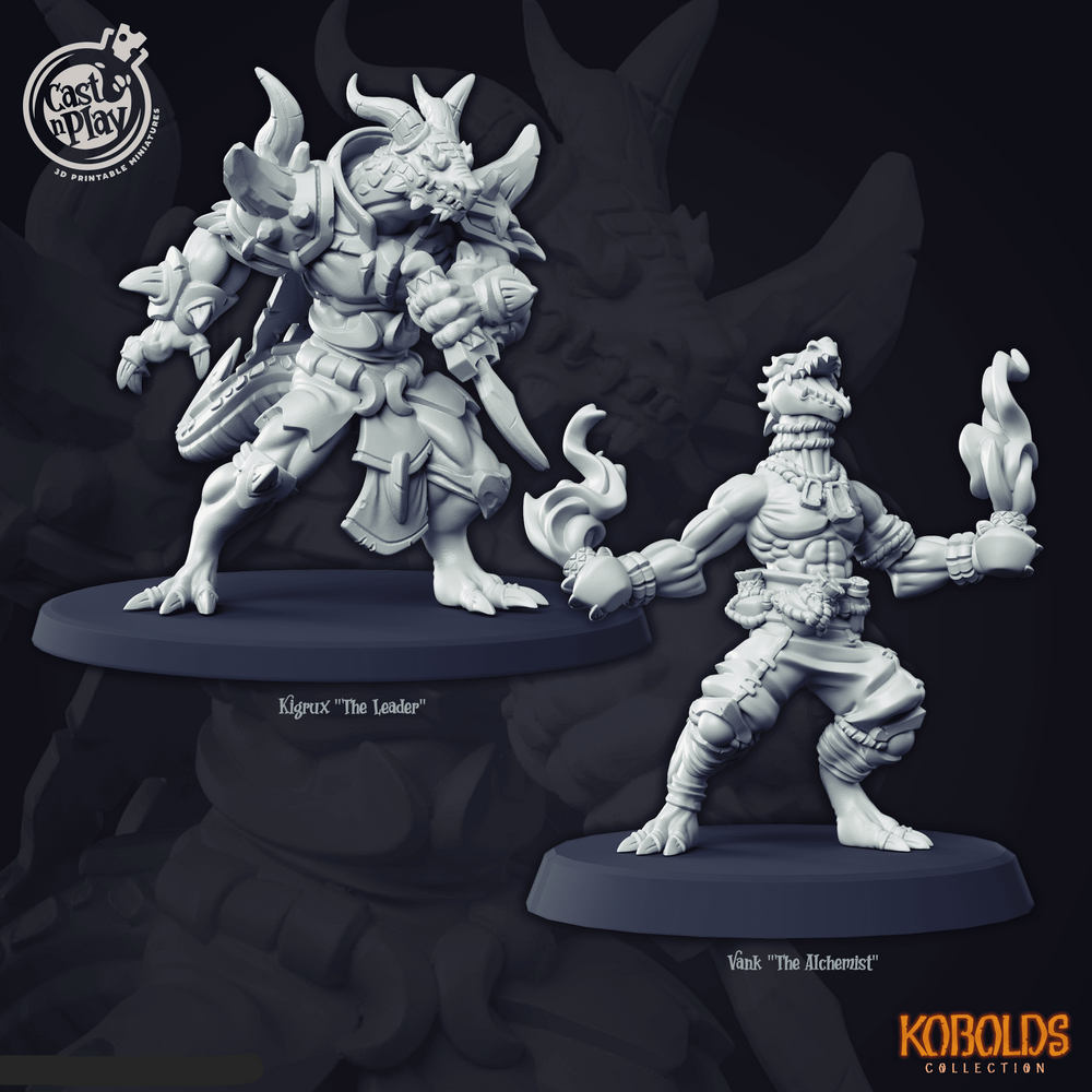 3D Printed Cast n Play Kobolds 28mm 32mm D&D (Online Only)