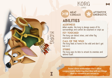 3D Printed Cast n Play Korg - The Corgi Companions 28mm 32mm D&D (Online Only)