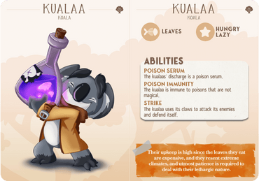 3D Printed Cast n Play Kualaa - Koala Companions 28mm 32mm D&D (Online Only)