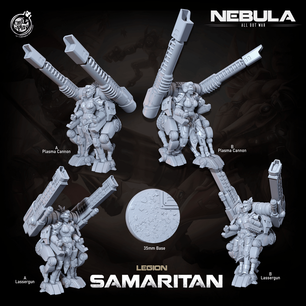 3D Printed Cast n Play Legion Samaritan (Anti-Vehicle) Nebula All Out War 28mm 32mm D&D (Online Only)