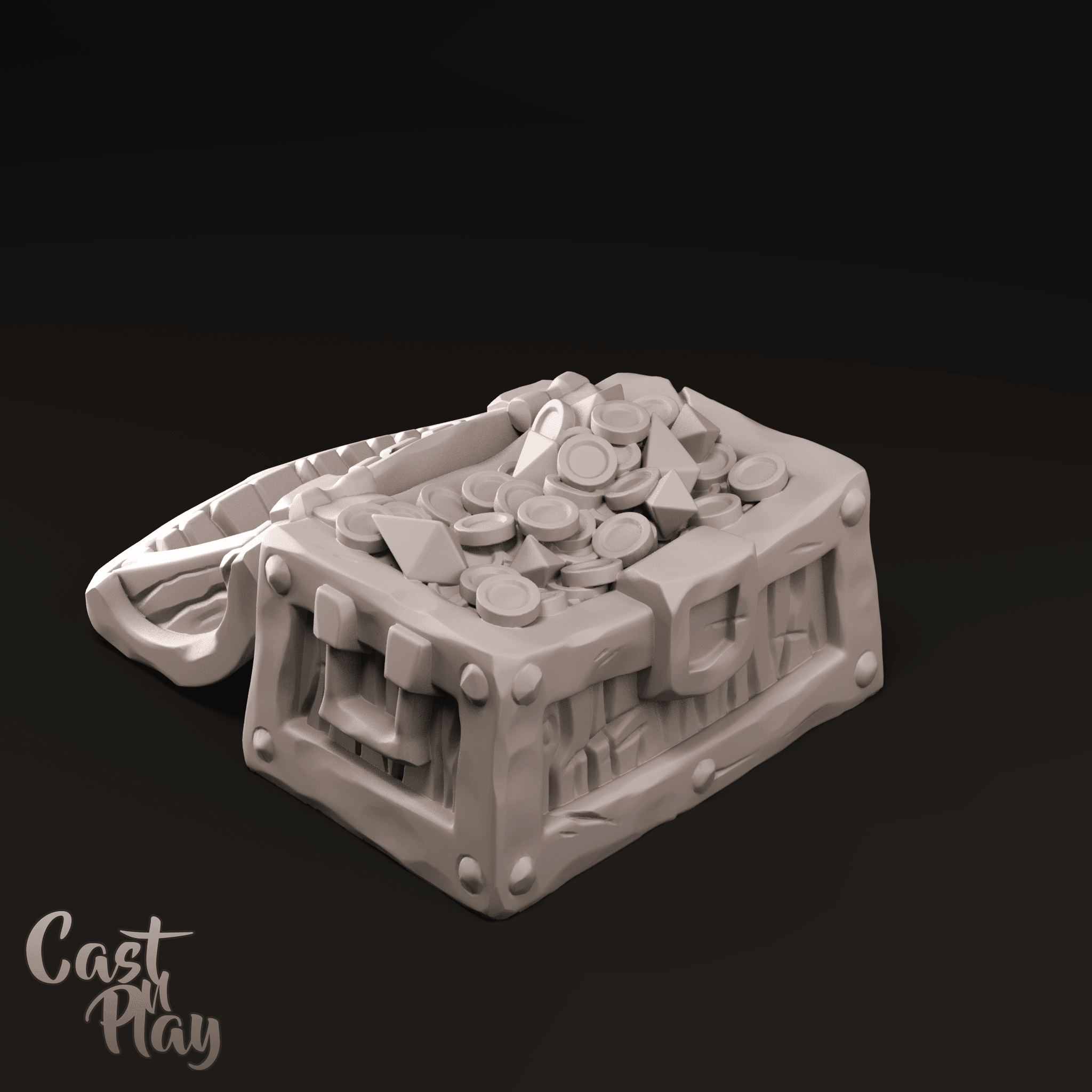 3D Printed Cast n Play Loot Chest 28mm 32mm D&D (Online Only)