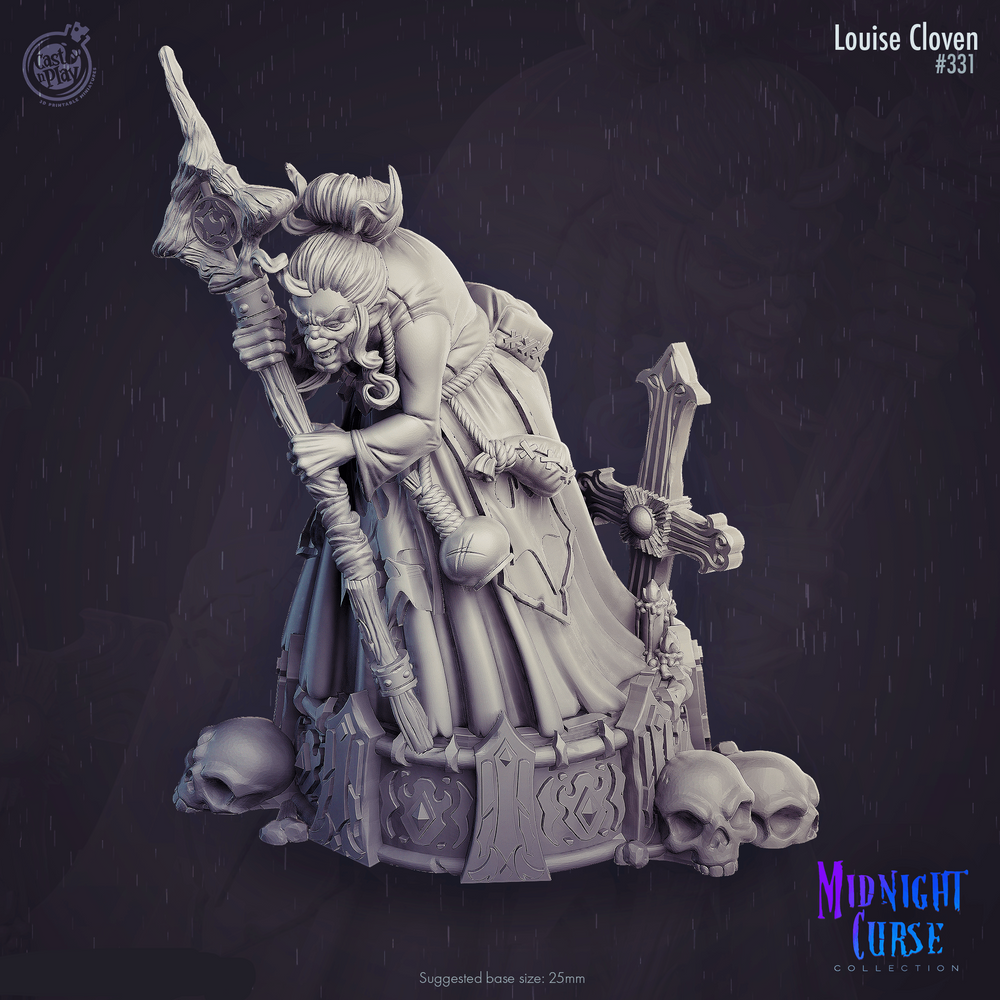 3D Printed Cast n Play Louise Cloven Midnight Curse Collection 28 32mm D&D (Online Only)