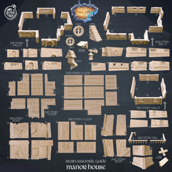 3D Printed Cast n Play Mannor House Kingdom Of Thamarya 28mm 32mm D&D (Online Only)