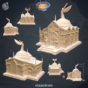 3D Printed Cast n Play Mausoleum Kingdom Of Thamarya 28mm 32mm D&D (Online Only)