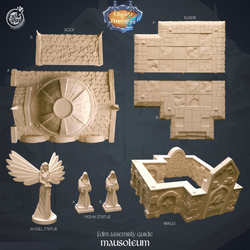 3D Printed Cast n Play Mausoleum Kingdom Of Thamarya 28mm 32mm D&D (Online Only)