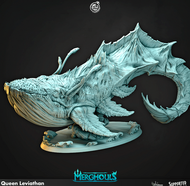 3D Printed Cast n Play Merghouls Queen Leviathan 28mm 32mm D&D (Online Only)