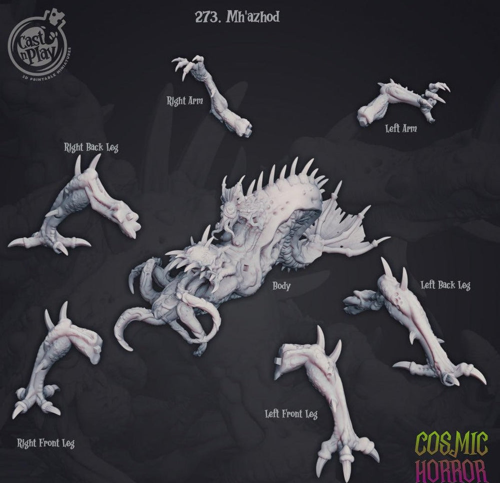 3D Printed Cast n Play Mh'azhod Cosmic Horrors 28mm 32mm D&D (Online Only)