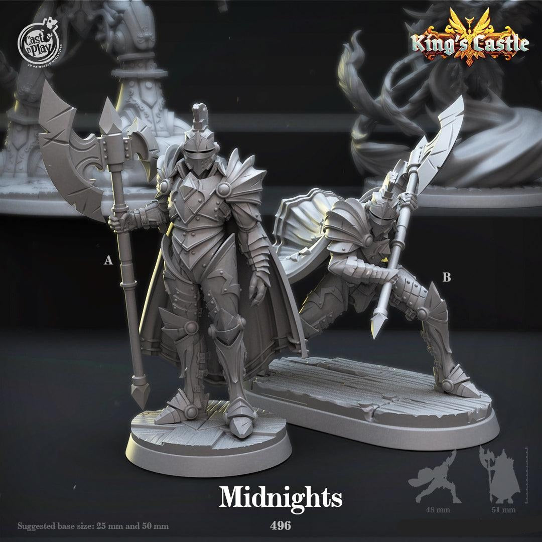 3D Printed Cast n Play Midnights 28mm 32mm D&D (Online Only)