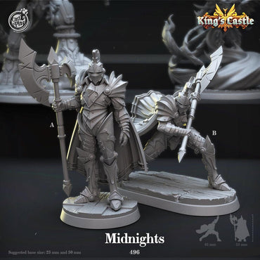 3D Printed Cast n Play Midnights 28mm 32mm D&D (Online Only)