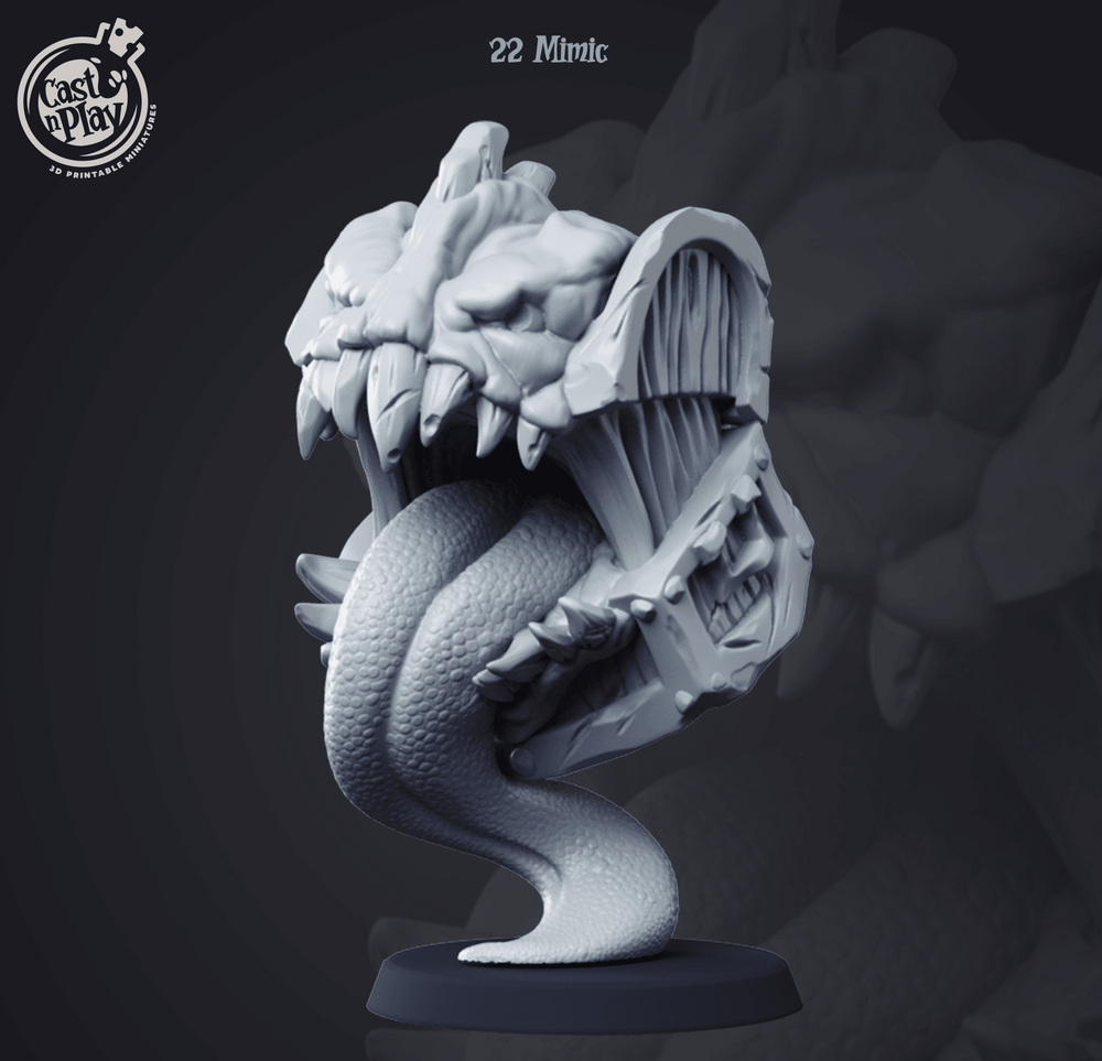 3D Printed Cast n Play Mimic 28mm 32mm D&D (Online Only)