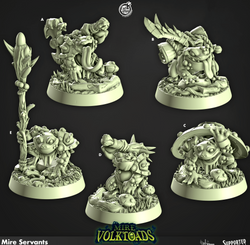 3D Printed Cast n Play Mire Servants Mire Volktoads Set 28mm 32mm D&D (Online Only)