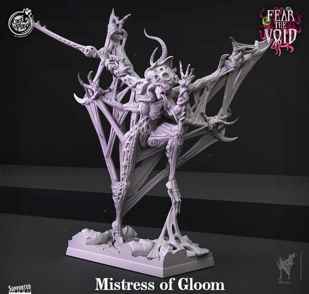 3D Printed Cast n Play Mistress of Gloom Fear the Void 28mm 32mm D&D (Online Only)