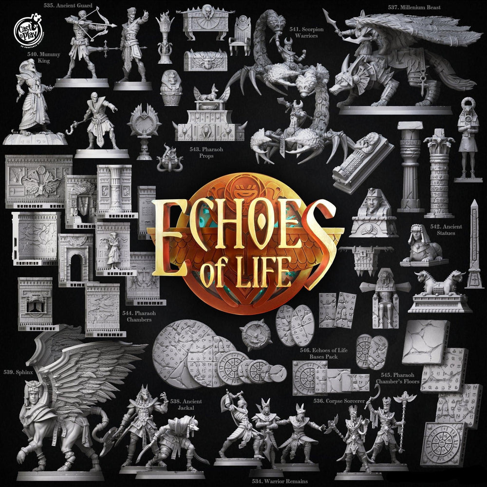 3D Printed Cast n Play Mummy King Echoes of Life 28 32mm D&D (Online Only)