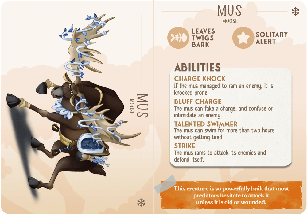 3D Printed Cast n Play Mus - The Moose Companions 28mm 32mm D&D (Online Only)