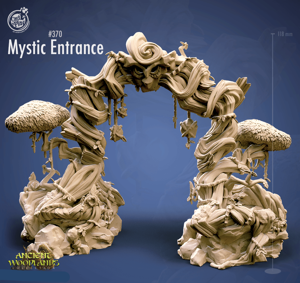 3D Printed Cast n Play Mystic Entrance Ancient Woodlands - 28mm 32mm D&D (Online Only)
