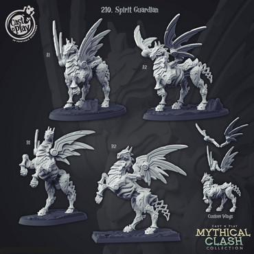 3D Printed Cast n Play Mythical Clash Collection - Spiritual Guardian 28mm 32mm D&D (Online Only)