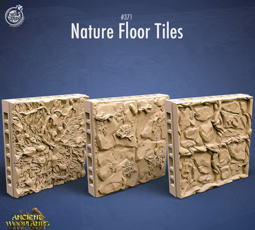 3D Printed Cast n Play Nature Floor Tiles Ancient Woodlands - 28mm 32mm D&D (Online Only)