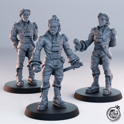 3D Printed Cast n Play Noble Male Townsfolk 28mm 32mm D&D (Online Only)