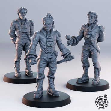 3D Printed Cast n Play Noble Male Townsfolk 28mm 32mm D&D (Online Only)