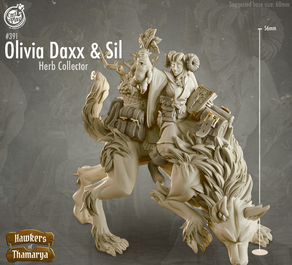 3D Printed Cast n Play Olivia Daxx and Sil Hawkers of Thamarya 28mm 32mm D&D (Online Only)