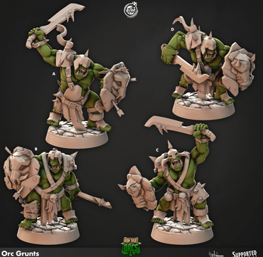 3D Printed Cast n Play Orc Grunts Iron Skull Orcs 28mm 32mm D&D (Online Only)