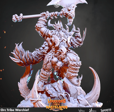 3D Printed Cast n Play Orc Tribe Warchief Warriors of the Wastelands 28mm 32mm D&D (Online Only)