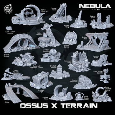 3D Printed Cast n Play Ossus X Terrain Nebula All Out War 28mm 32mm D&D (Online Only)
