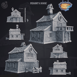 3D Printed Cast n Play Peasant's House Kingdom Of Thamarya 28mm 32mm D&D (Online Only)