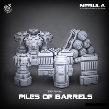 3D Printed Cast n Play Piles of Barrels Nebula Origins 28mm 32mm D&D (Online Only)