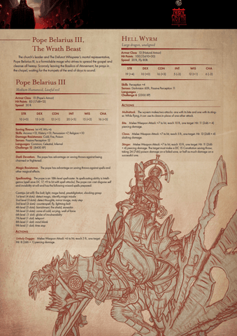 3D Printed Cast n Play Pope Belarius, The Wrath Beast Church of Wrath 28mm 32mm D&D (Online Only)