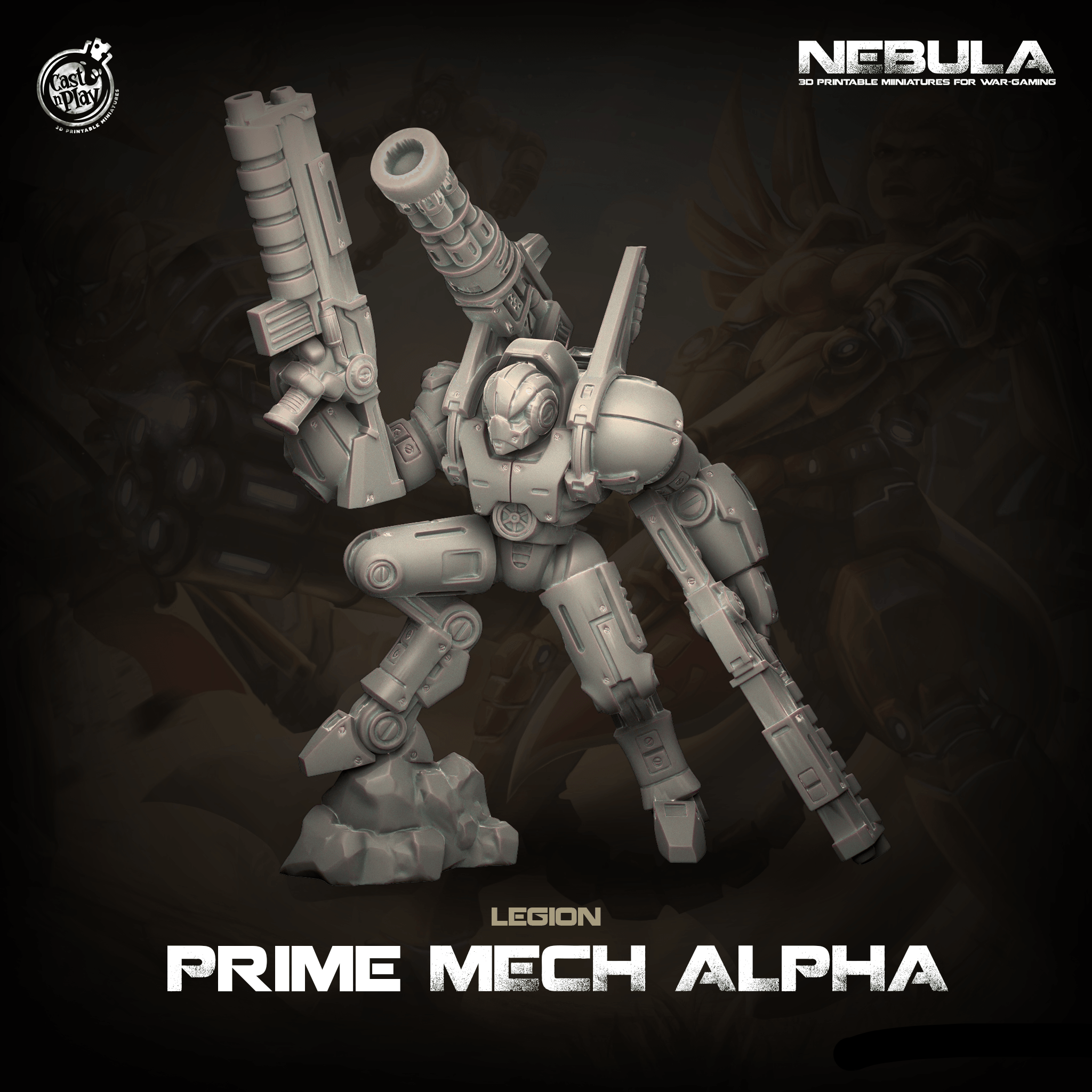 3D Printed Cast n Play Prime Mech Alpha Nebula Origins 28mm 32mm D&D (Online Only)